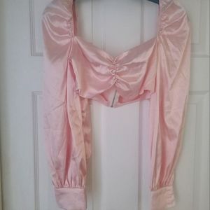 Satin Crop Top